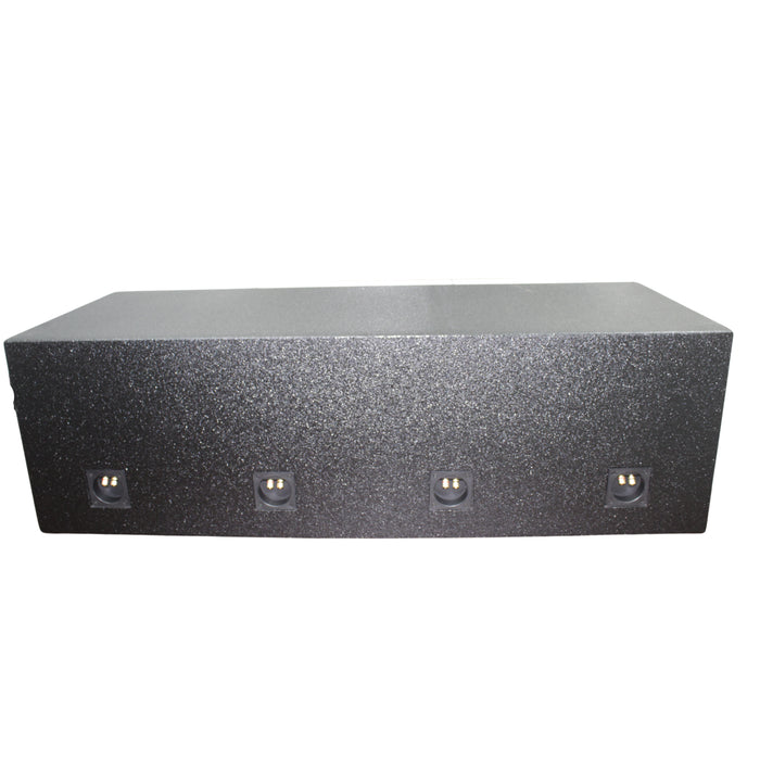 King Boxes 12" Quad Vented Sprayed Universal Subwoofer Box AKQ12