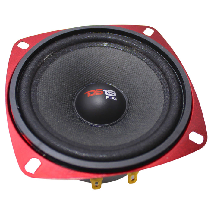 DS18 PRO-X4M 4" Mid Range Loud Speaker 200 Watt 8 Ohm Pro Car Audio