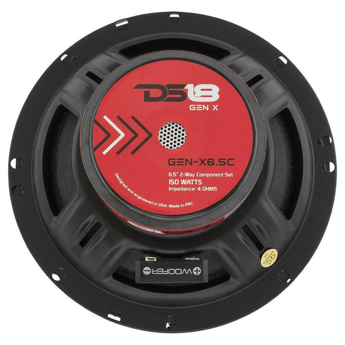 DS18 GEN-X6.5C 6.5" 150 Watt 4 Ohm 2-Way Component Speaker System