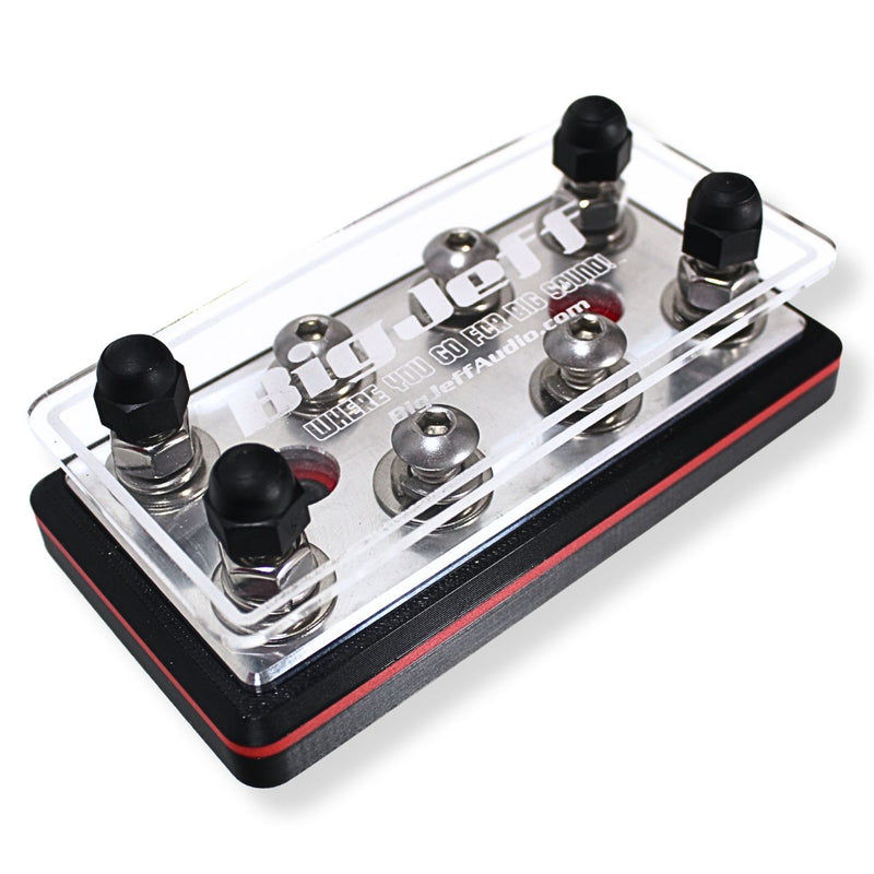 8 Spot Power / Ground 9/32 Terminal Lug Distribution Block - Big Jeff Audio