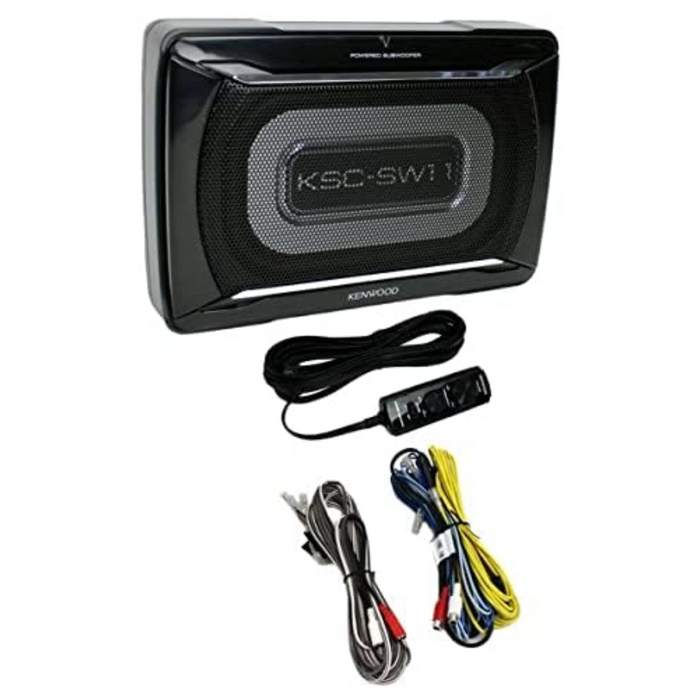 Kenwood Compact Powered Subwoofer 150W Max Power with Remote Control KSC-SW11