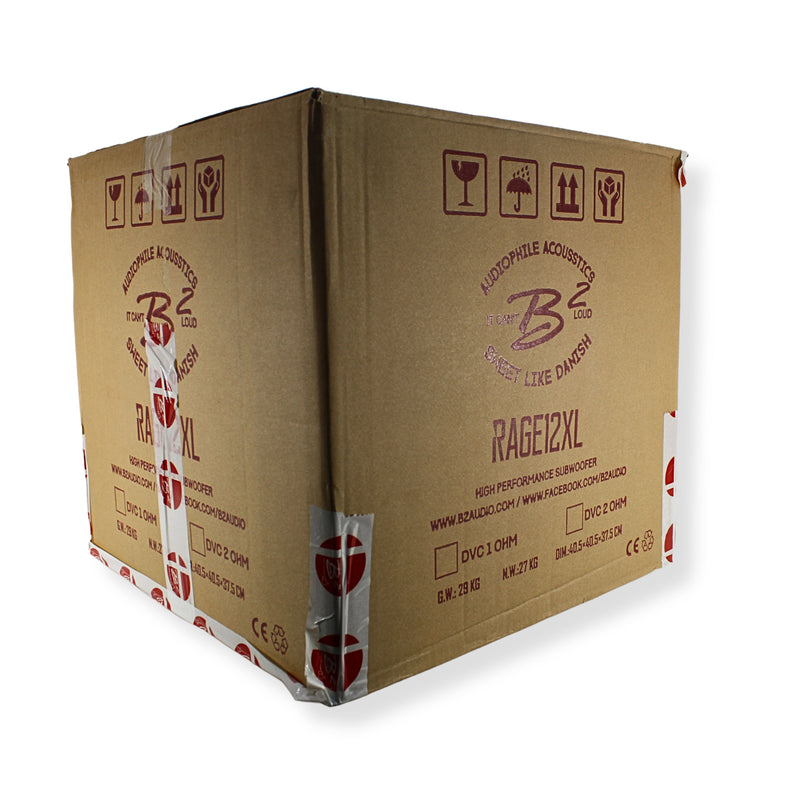 B2 Audio 12" 3500 Watt RMS Dual 2-Ohm Voice Coil RAGEXL Series Subwoofer