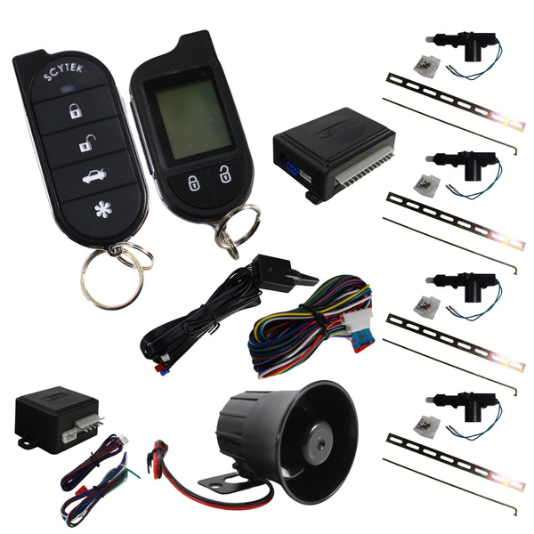 A777 2-Way Remote Control Keyless Entry Security System, Anti-Theft with Siren