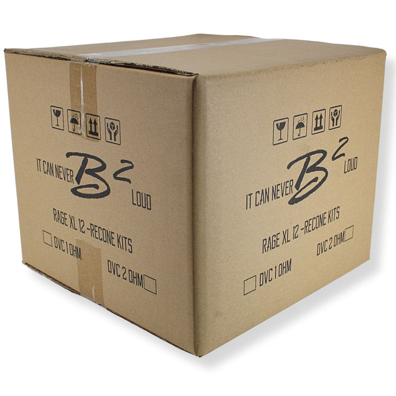 B2 Audio RageXL 12" Re-cone Kit Drop 2-Ohm 3" Coil Carbon Fiber