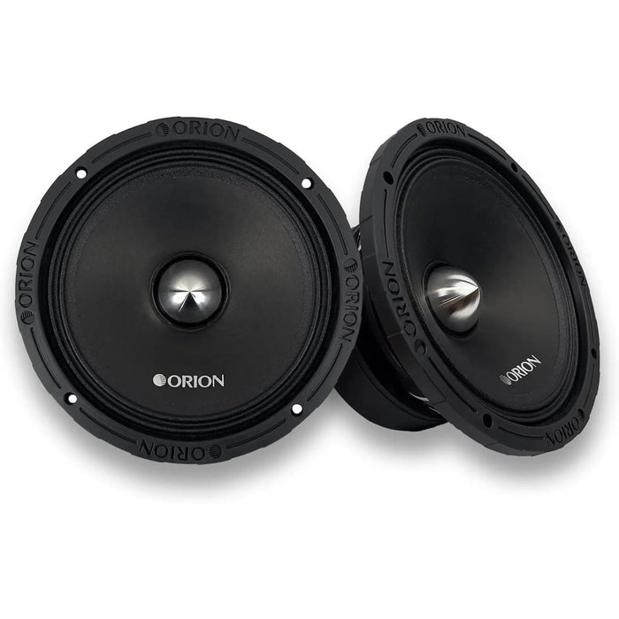 8" 8-Ohm 400 RMS High Efficiency Midrange Car Audio Speakers Orion XTX858 Pair