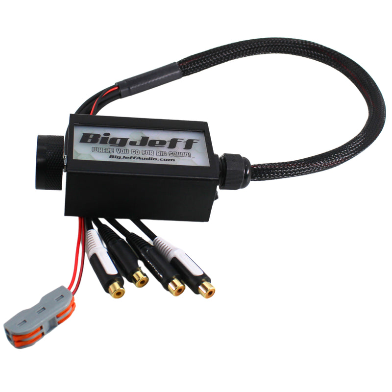 Official Big Jeff Audio LED Bluetooth Control  30" RCA Bass Knob & Volt Meter