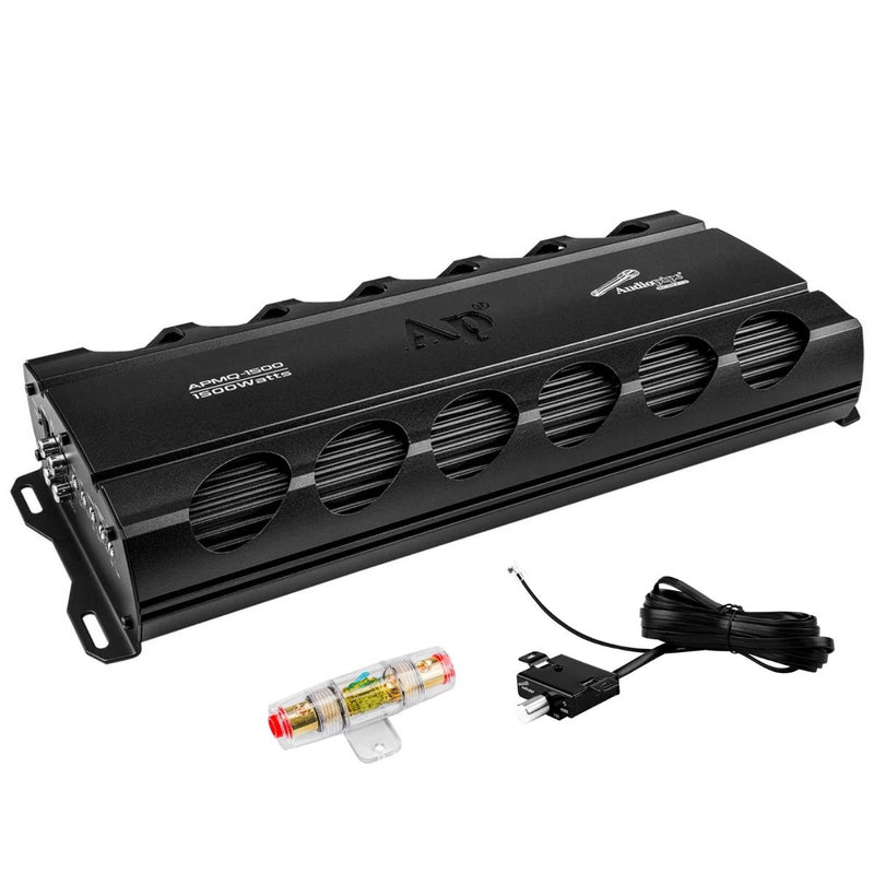 Audiopipe 1500 w 1 Ch 1-Ohm Class-D Car Audio Monoblock Amplifier APMQ-15001