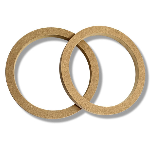 1 Pair High Quality MDF Car Stereo Speaker Spacer Rings 8" x 3/4" Universal Fit