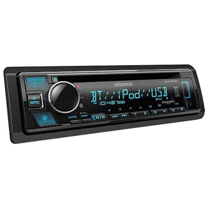 Kenwood Single DIN Bluetooth CD USB SiriusXM Radio Ready Car Stereo KDC-BT35