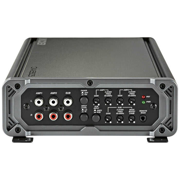 Kicker's 4-Channel Full-Range Amplifier w/300-watt Class D Sub Channel