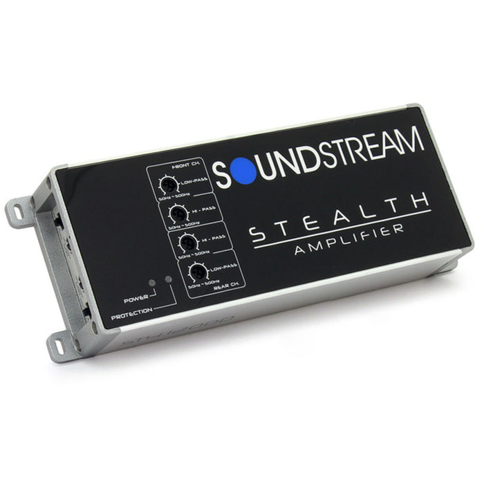 4-Channel 1000 Watt 2-Ohm Micro Compact Car Audio Amplifier Soundstream ST41200D