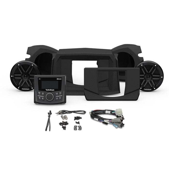 Rockford Stage1 Audio Upgrade Kit for Polaris RZR w/ Radio and two 6.5" Speakers