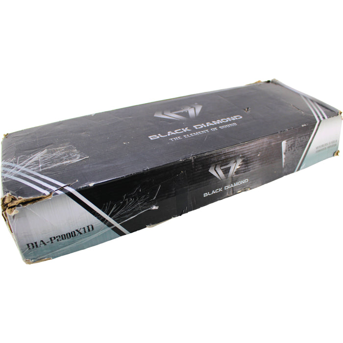 Black Diamond DIA-P2000X1D: 2000W RMS Class-D Monoblock Amplifier OPEN BOX