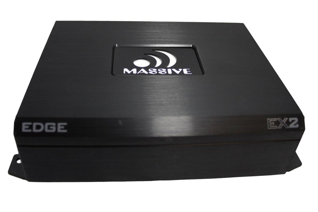 Massive Audio Nano Edge 2 Channel Amplifier 480 Watt Class AB 2 Ohm Stable EX2