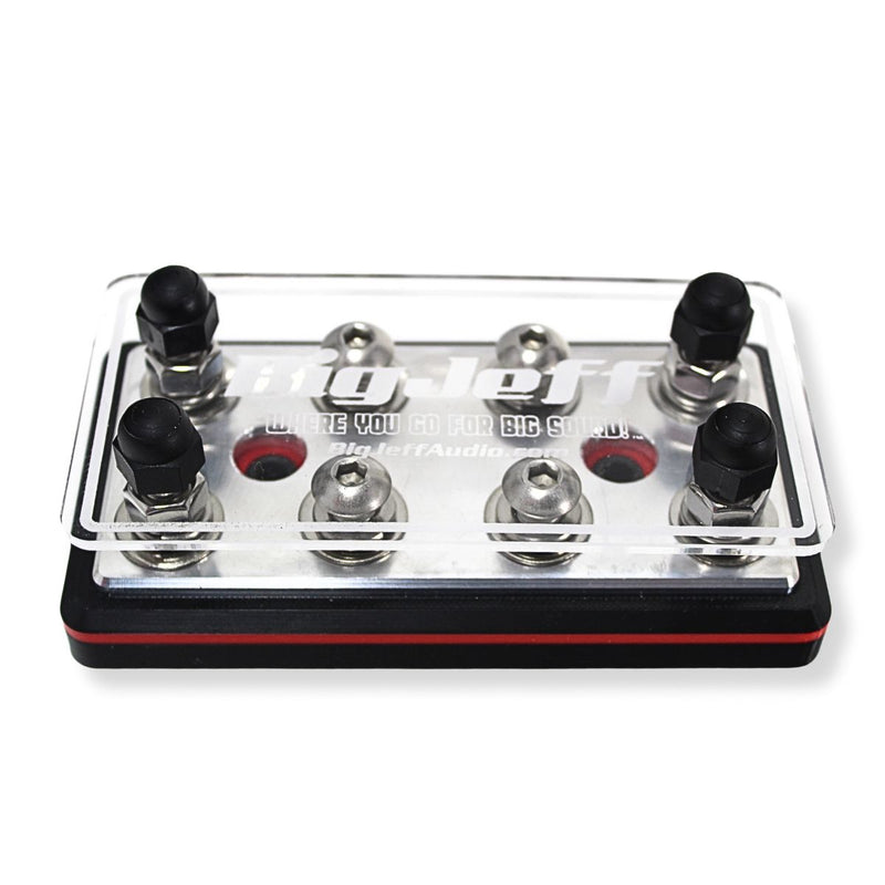 8 Spot Power / Ground 9/32 Terminal Lug Distribution Block - Big Jeff Audio