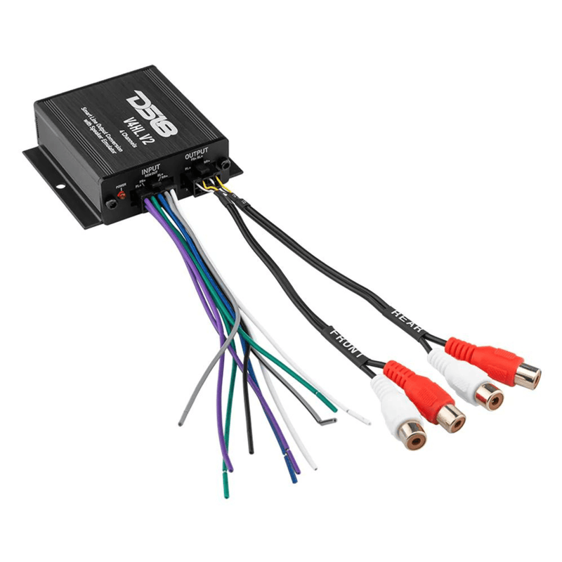 DS18 V4HL.V2 4 Channel Line Output Converter w Speaker Emulator 8V Output