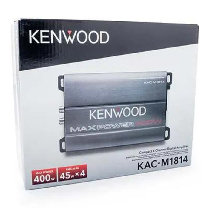 Kenwood Class D 4 Channel 4 ohm 400 Max Bridgeable Power Marine Amplifier