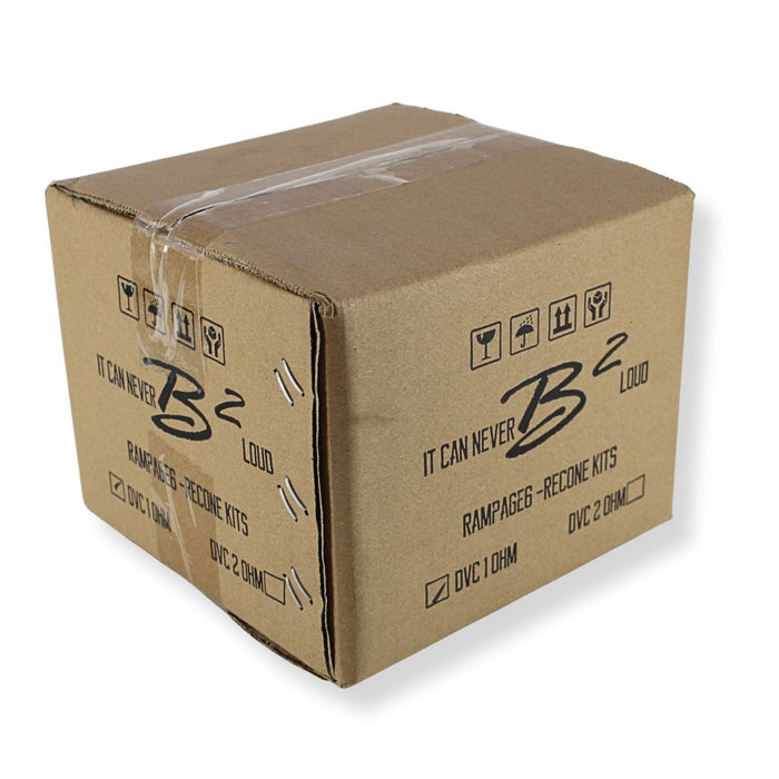 B2 Audio Rampage 6" Re-cone Kit Drop  1-Ohm 3" Coil Carbon Fiber