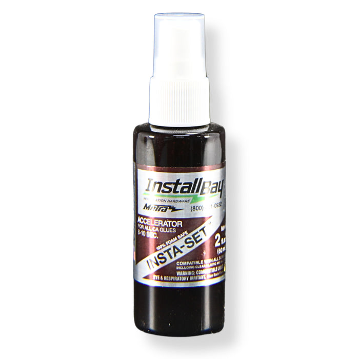 INSTA-SET CA Glue Accelerator Spray Fast-Curing Catalyst 2 o.z Gap Filling Medium