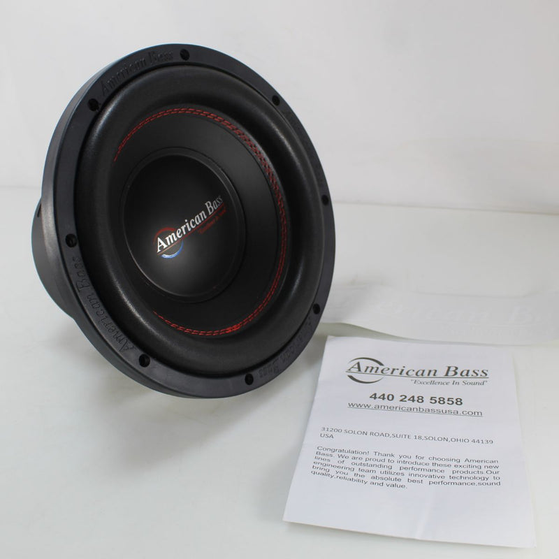 American Bass DX Series Car Audio 10" Subwoofer 600 W Peak 4 Ohm White OPEN BOX