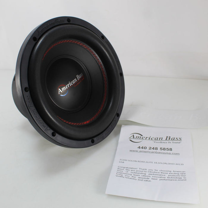 American Bass DX Series Car Audio 10" Subwoofer 600 W Peak 4 Ohm White OPEN BOX