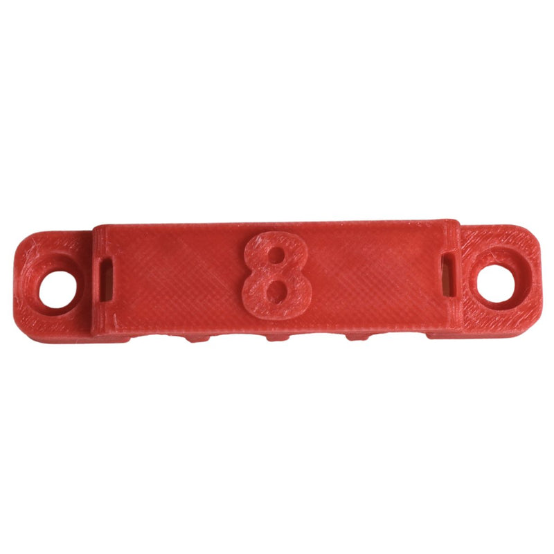 8 Gauge Cable Management Wire Comb Quad Slot Can Use w/ Cable Tie Red/Black