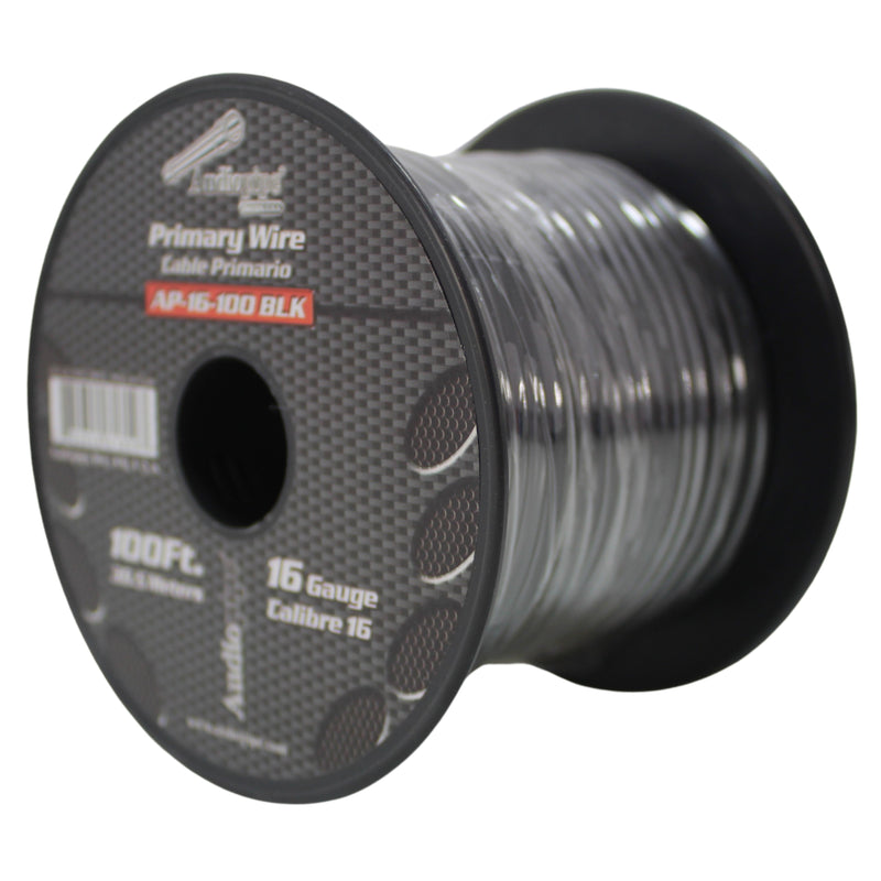 16 GA 100 FT Red Black Stranded Spools of CCA Primary Power Ground  Wire Cable