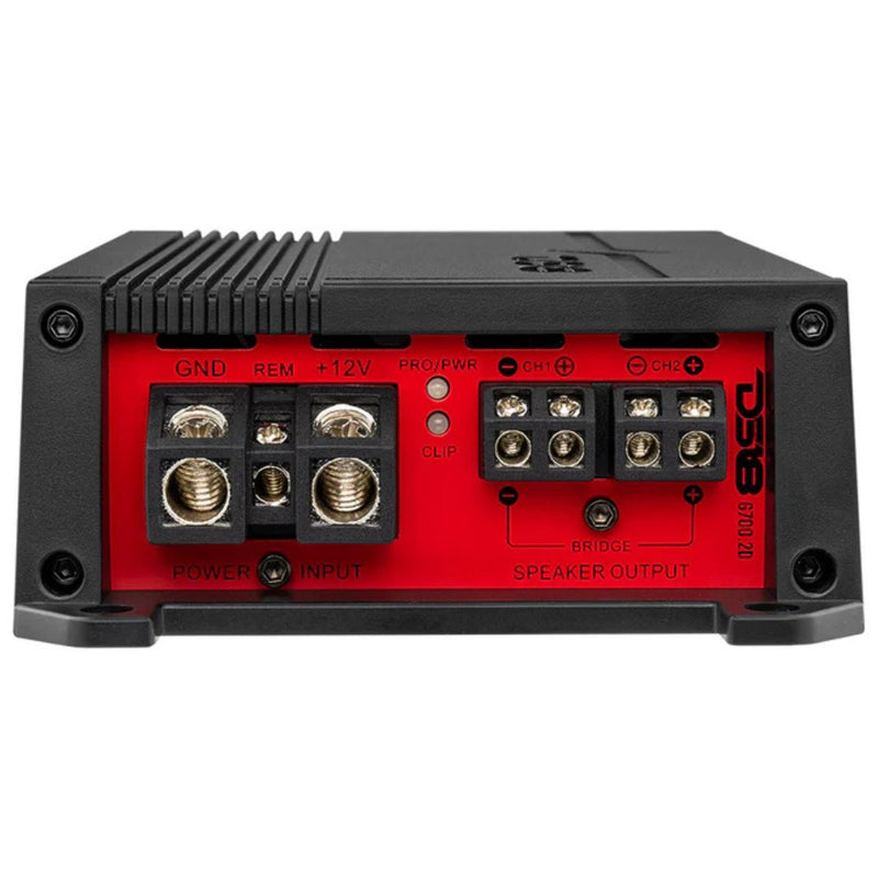 700 Watts 2 Channel 4-Ohm Stable Class D Full Range Car Audio Amplifier DS18