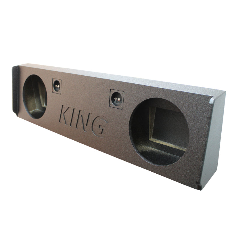 King Boxes 12" Dual Sprayed Sealed Box 14-18 Silverado/Sierra Crew Cab AK-G25-12