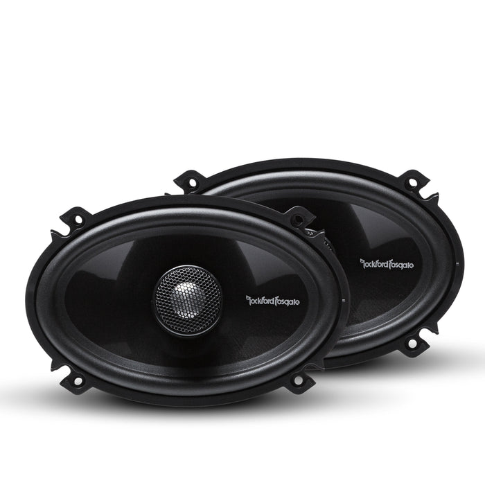 Rockford Fosgate 4x6 Fullrange Speakers 180W 4 Ohm 2 Way & 1 Tweeters 200W