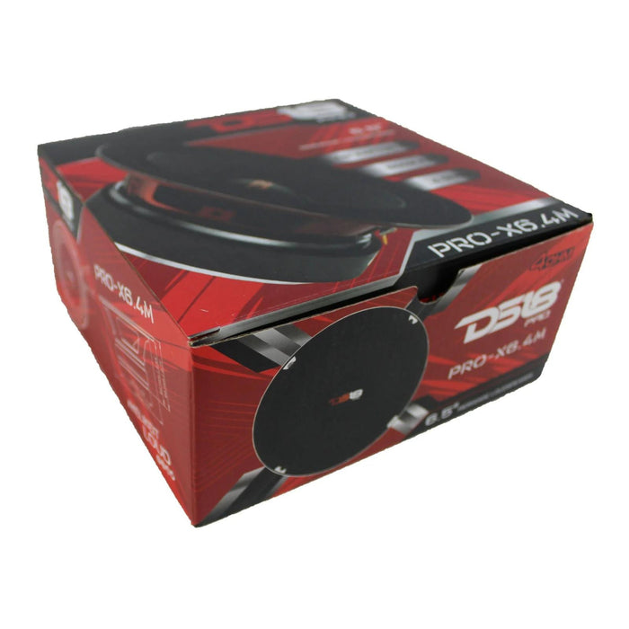 DS18 Car Audio 6.5" Midrange Loudspeaker 500 Watt 4 Ohm Red Basket PRO-X6.4M