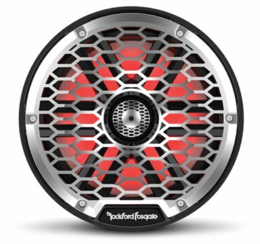 Pair of Rockford Fosgate 8" Black 2000W 4 Ohm Color Optix Marine 2-Way M2-8B