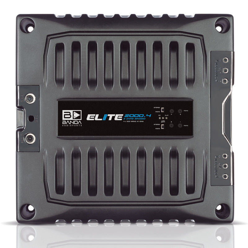 Banda ELITE Line Full Range 2000 Watt 1-Ohm 4-Channel Brazilian Amplifier