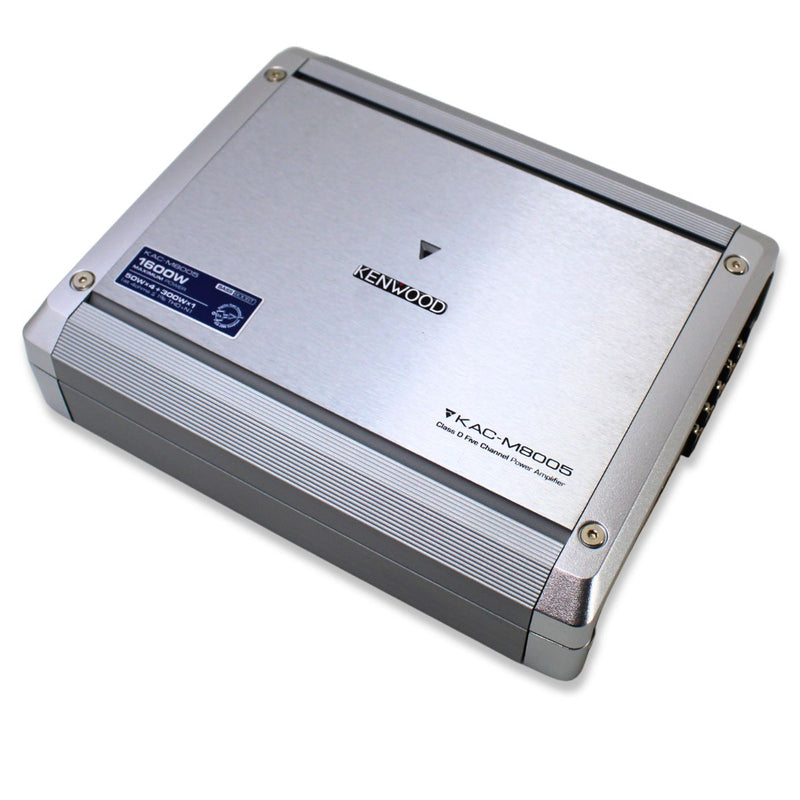 Kenwood 800 Watt RMS 2 Ohms 5-Ch Class D Compact Marine Amplifier M8005