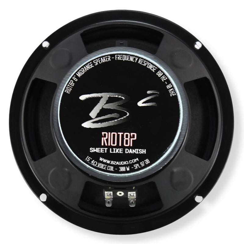 B2 Audio RIOT Speakers Pair 4-Ohm 150 Watt RMS Bullet Mid-Range RIOT8P