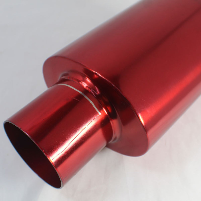 Mach-Speed Stainless Steel Exhaust Tip Slant Cut Rolled Edge Powder OPEN BOX