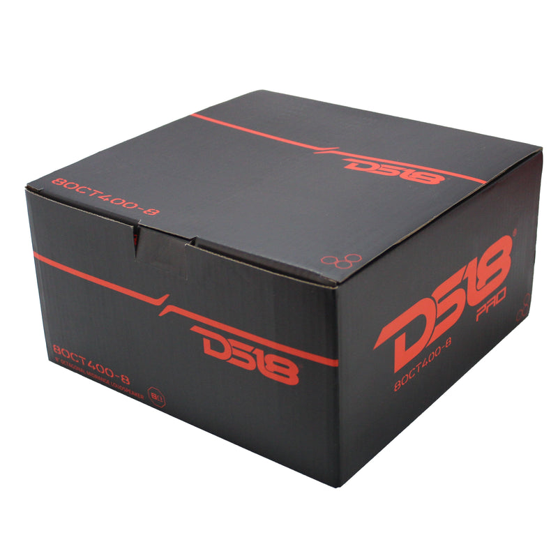 DS18 8" 400 Watt RMS 8 Ohm Midrange Octagon Car Audio Loudspeaker 8OCT400-8