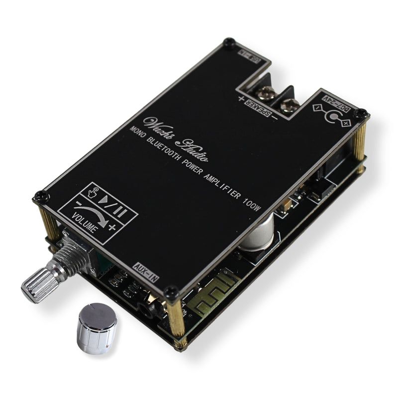 ZK-1001B 100W Mono Channel Bluetooth Amplifier Board for B2 RC2 AUX/USB Inputs