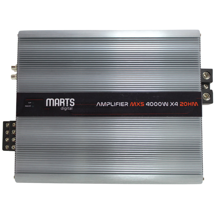Marts Digital MXS Series 4 Channel 4K Class D 2 Ohm Amplifier MXS-4000x4-2-V2