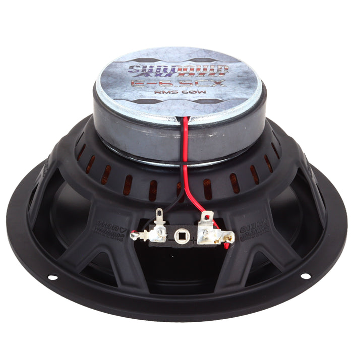 Sundown Car Audio E-Series 6.5" 120W Peak 4 Ohm 2-Way Coaxial Speakers E-6.5CX