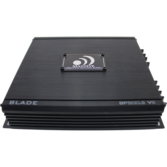 500W 2-Ch Class A/B 2-Ohm Stable Amplifier Massive Audio Blade / BP500.2-v2