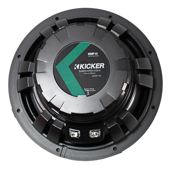 Kicker 10" Marine Grade Weather-Proof Freeair Subwoofer 4-Ohm 350W Peak 45KMF104