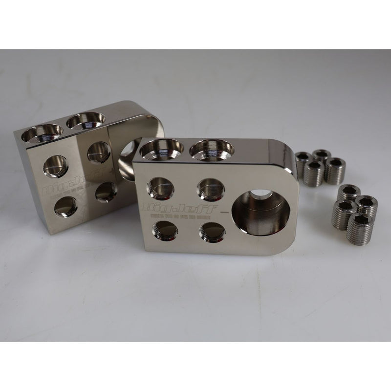 Big Jeff Audio 4x 0GA Bolt-Down Battery Terminal Distribution Blocks OPEN BOX