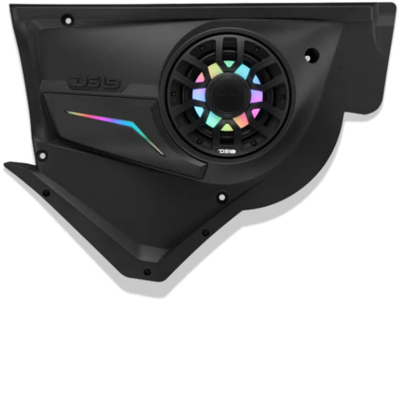 Can-Am Maverick X3 Front Door LED Speaker Panel loaded w/ 6.5" NXL-IQ6/BK Pair