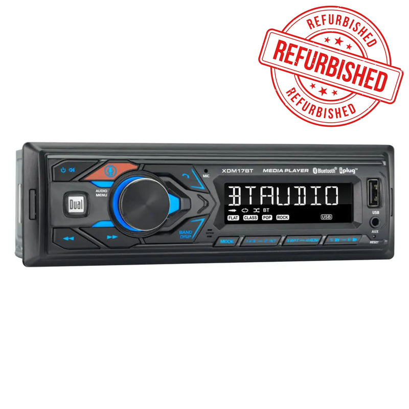 Pair of 6x9" 65W RMS 4-Ohm Coaxial Speakers & 1-Din Bluetooth AM/FM Car Radio