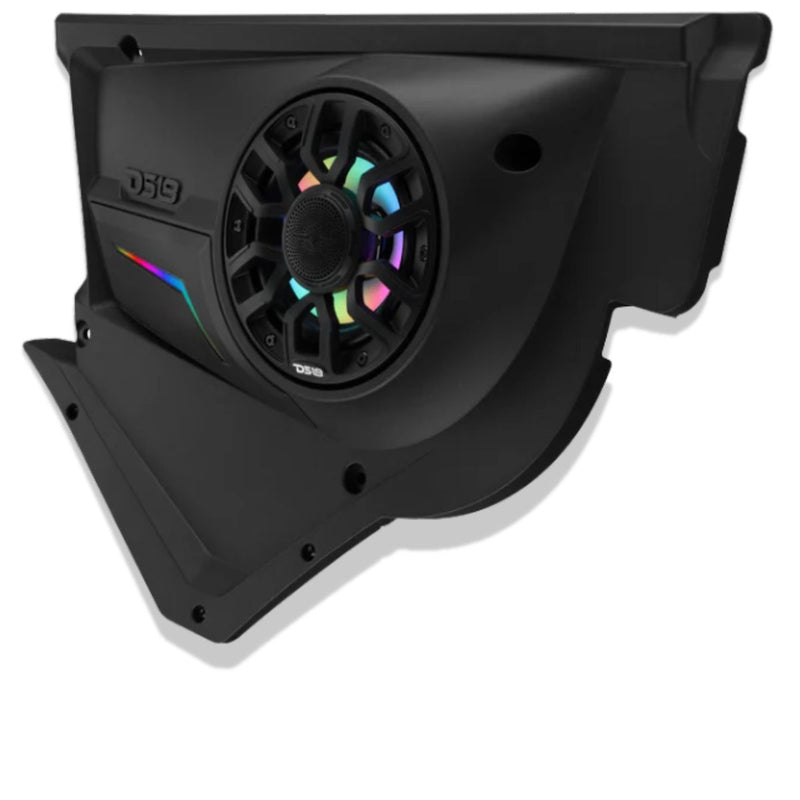Can-Am Maverick X3 Front Door LED Speaker Panel loaded w/ 6.5" NXL-IQ6/BK Pair