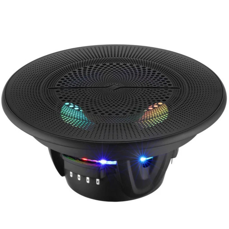 6.5" 150 W RMS 4-Ohm Marine Coaxial Speakers w/ Digital LED Ring NXL-LXY6 (Pair)