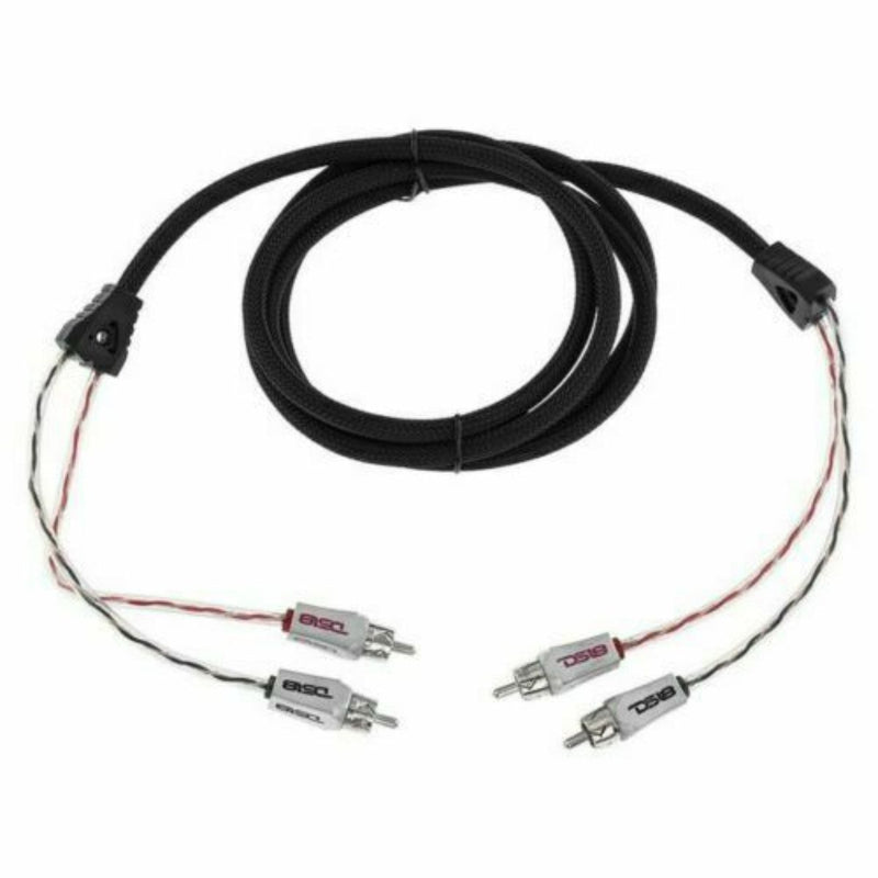 DS18 Pro 6 Ft 2-Ch OFC RCA Cable w/ Silver-Plated Tips Competition Quality