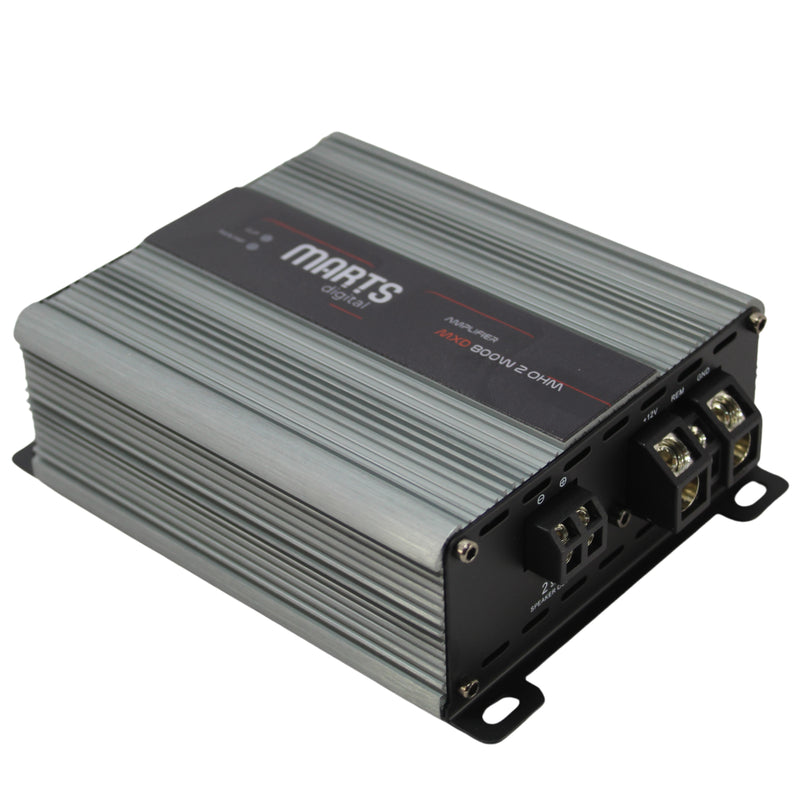 Marts Digital Monoblock Amplifier Full Range Class D 800 Watts 2 Ohms MXD-800-2