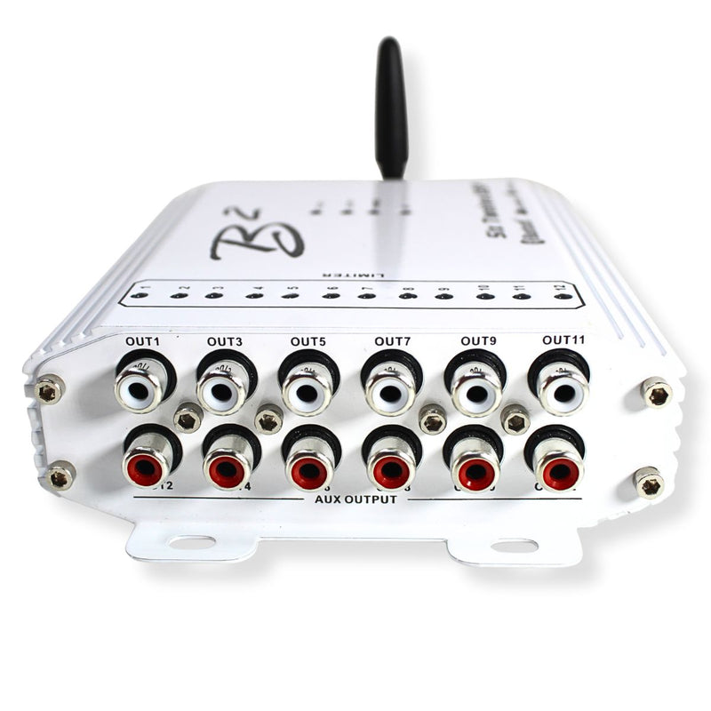 B2 Audio SixTwelve White 12Ch Bluetooth DSP 4V 96kHz w Floating Mount Bracket